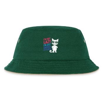 Je ne suis pas paresseux, je suis juste économe en énergie - Bob Enfant - vert foncé/beige - Devant