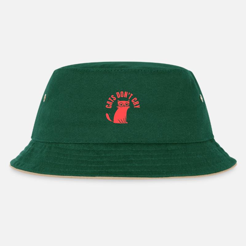 Les chats ne pleurent pas Chat stylé graphique » - Bob Enfant - vert foncé/beige