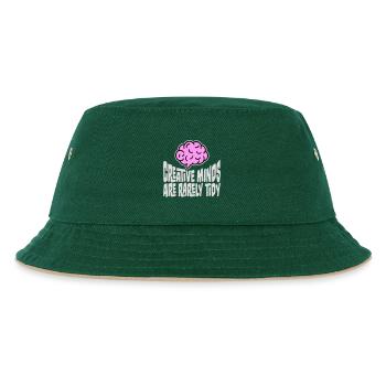 Les esprits créatifs sont rarement bien rangés Logo créatif drôle - Bob Enfant - vert foncé/beige - Devant