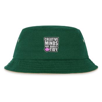 Les esprits créatifs sont rarement bien rangés Logo créatif drôle - Bob Enfant - vert foncé/beige - Devant