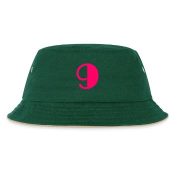 9. ALLES GUTE ZUM GEBURTSTAG. ALLES GUTE ZUM GEBURTSTAG! - Kinder Bucket Hat - Dunkelgrün/Beige - Vorne