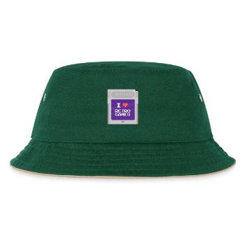 Retro Boy - Ich liebe Retrogames - Kinder Bucket Hat - Dunkelgrün/Beige - Vorne
