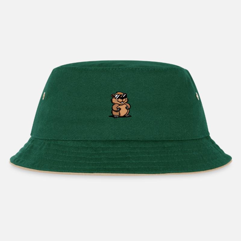Castor Bande dessinée Cool - Bob Enfant - vert foncé/beige