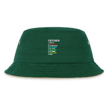 Geocaching Perfect Day Outdoor Treasure Hunt - Kids’ Bucket Hat - dark green/beige - Front