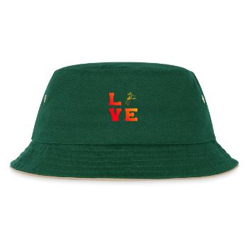 Idée cadeau pour un athlète de pickleball pour l’anniversaire - Bob Enfant - vert foncé/beige - Devant