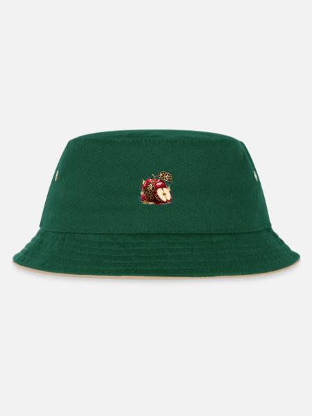 Pomme glamure léopard - Bob Enfant - vert foncé/beige