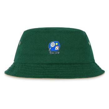 Padel-Gruppenchat-Einladung, wöchentlicher Club-Humor - Kinder Bucket Hat - Dunkelgrün/Beige - Vorne