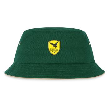 POWERED BY EAGLES - Kids’ Bucket Hat - dark green/beige - Front