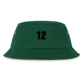 12 - Bob Enfant - vert foncé/beige - Devant