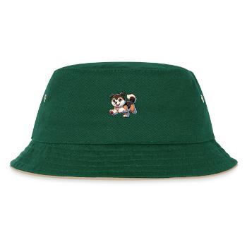 Chiot Akita - Bob Enfant - vert foncé/beige - Devant