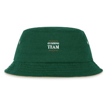 Climbing Crew - Kinder Bucket Hat - Dunkelgrün/Beige - Vorne