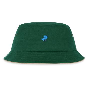 Rex Blue Cute - Kinder Bucket Hat - Dunkelgrün/Beige - Vorne