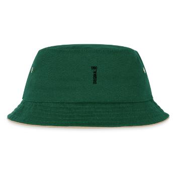 1990 Jubiläumsgeschenk 1990 Limitierte Auflage 1990 - Kinder Bucket Hat - Dunkelgrün/Beige - Vorne