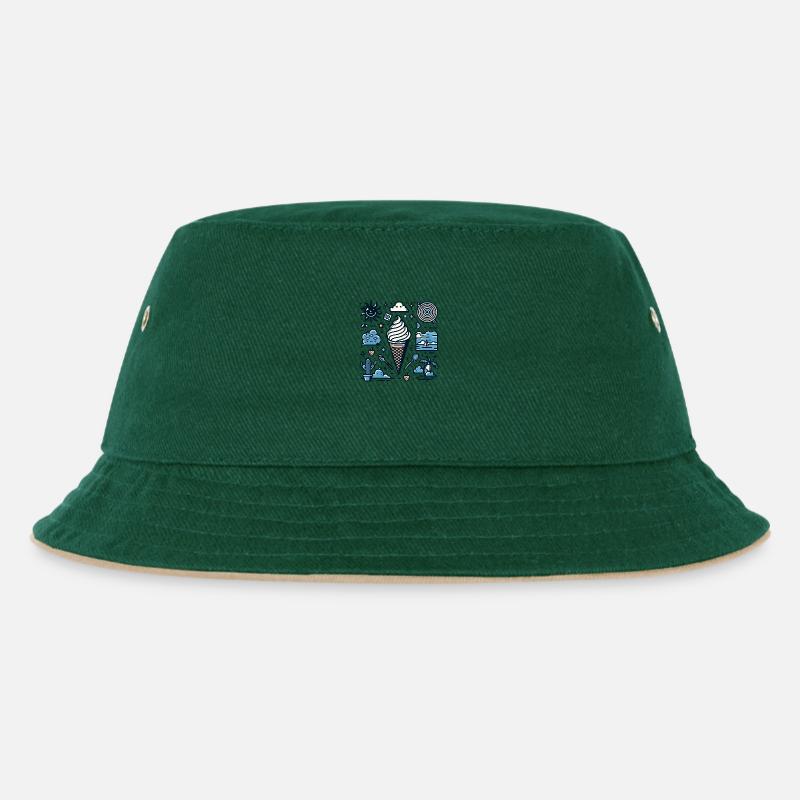 Dessert d’été - Bob Enfant - vert foncé/beige