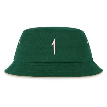 Chiffre 1 - Bob Enfant - vert foncé/beige - Devant