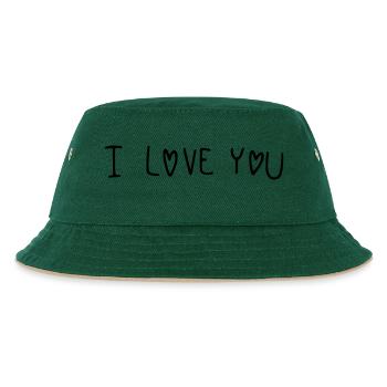 Je t’aime Écriture - Bob Enfant - vert foncé/beige - Devant