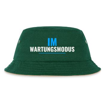 Im Wartungsmodus – Shirt für IT‑Administratoren - Kinder Bucket Hat - Dunkelgrün/Beige - Vorne