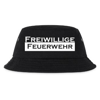 Freiwillige Feuerwehr - Kinder Bucket Hat - Schwarz - Vorne