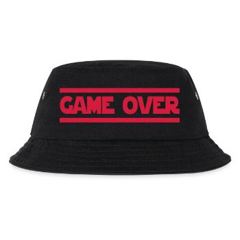 Game Over - Kinder Bucket Hat - Schwarz - Vorne