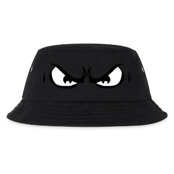 2 yeux en colère dangereux mal - Bob Enfant - noir - Devant