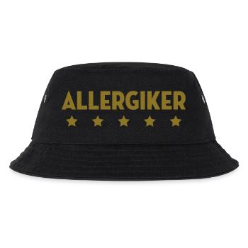 Allergiker Allergikerin Allergie Allergisch Pollen - Kinder Bucket Hat - Schwarz - Vorne