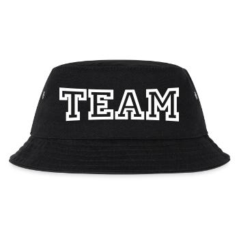 Team - Kinder Bucket Hat - Schwarz - Vorne