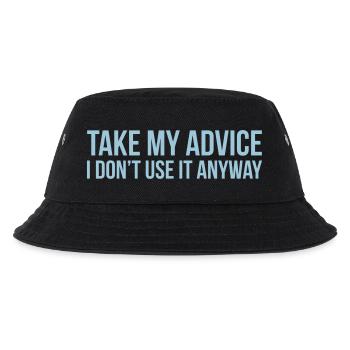 Take my advice - Kids’ Bucket Hat - black - Front