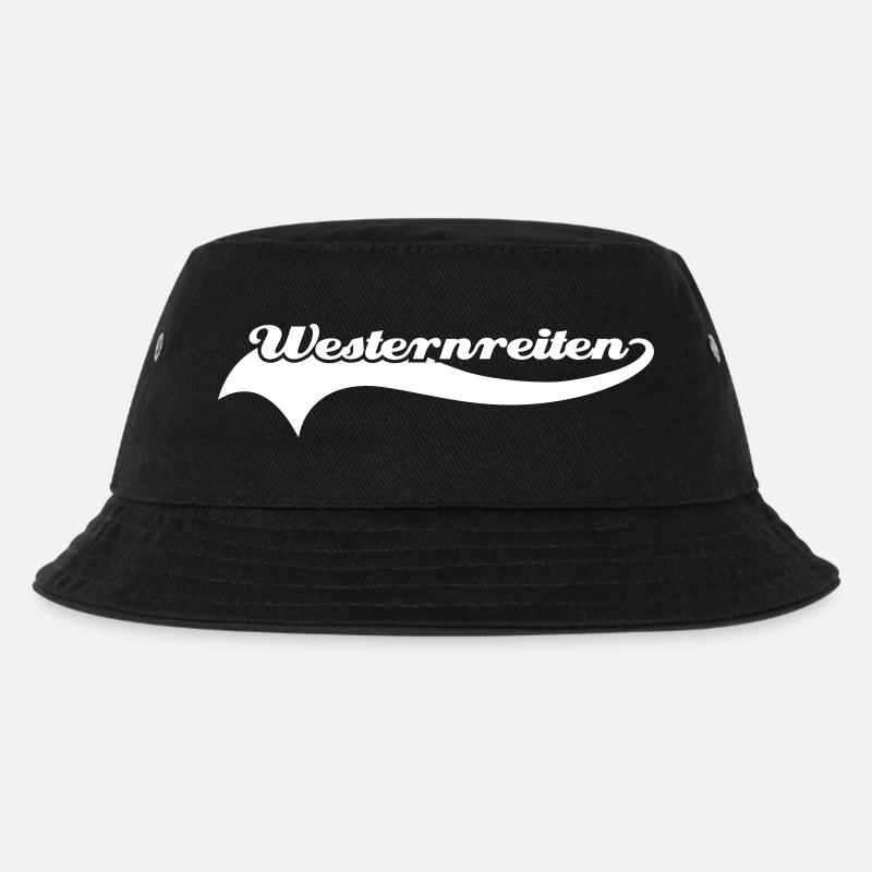 Westernreiten - Kinder Bucket Hat - Schwarz