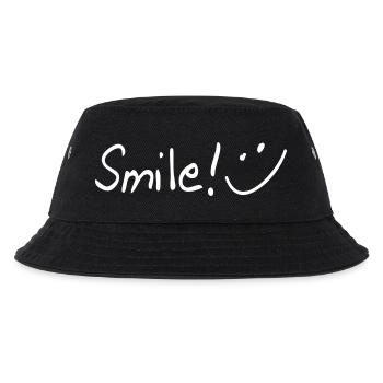 smile - Kids’ Bucket Hat - black - Front