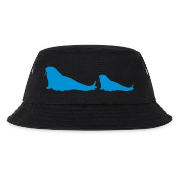 walross 2 - Kinder Bucket Hat - Schwarz - Vorne