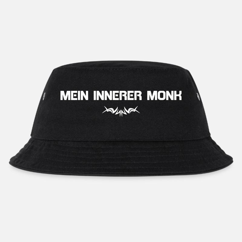MEIN INNERER MONK w - Kinder Bucket Hat - Schwarz