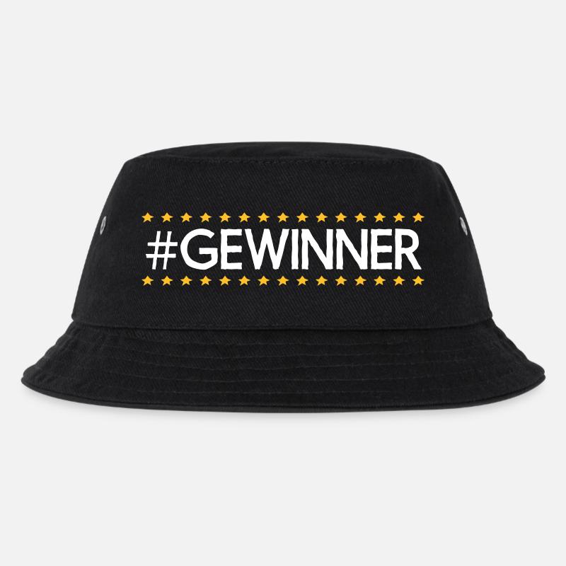#Gewinner - Kinder Bucket Hat - Schwarz