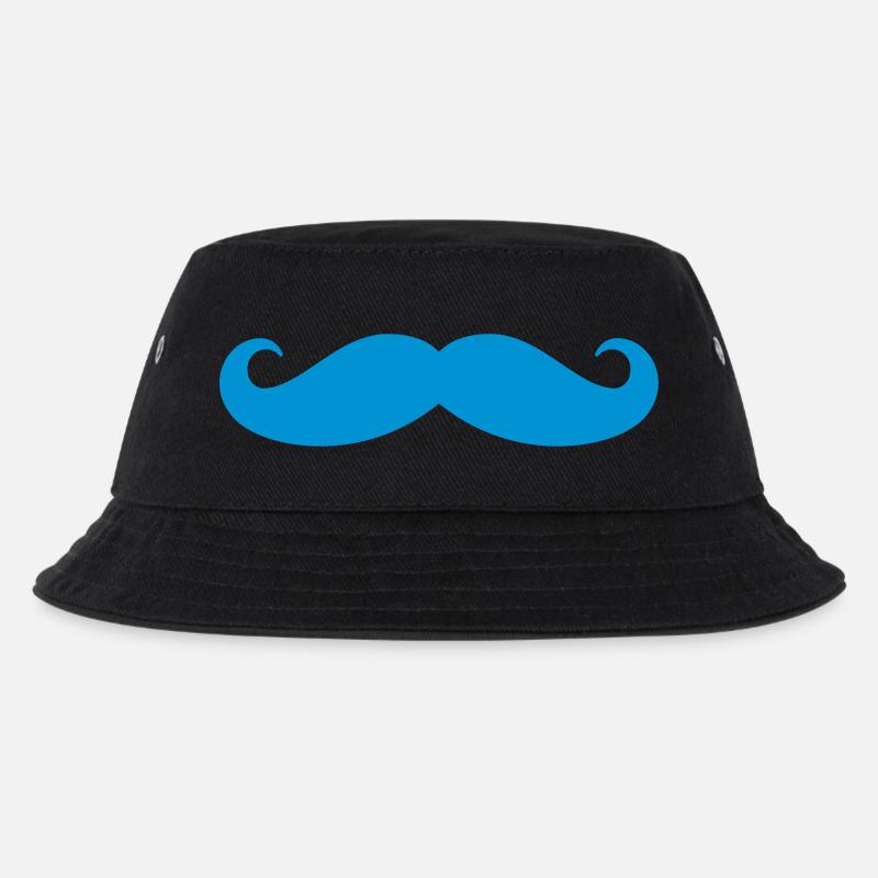 Mustache - Kinder Bucket Hat - Schwarz