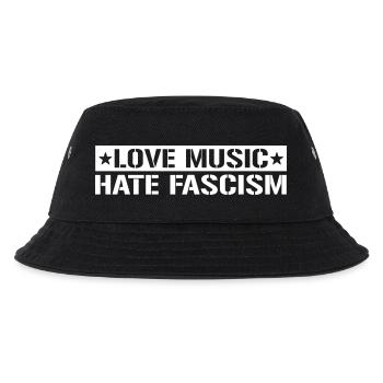 Aime la musique déteste le fascisme - Bob Enfant - noir - Devant