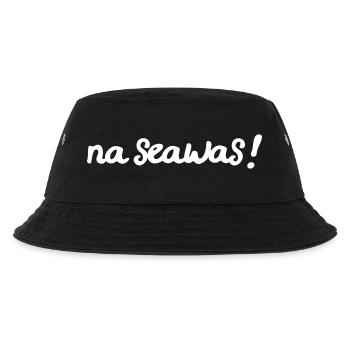 Österreichischer Dialekt Mundart Servus na seawas - Kinder Bucket Hat - Schwarz - Vorne