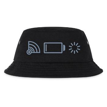 Logos keine Verbindung Batterie - Kinder Bucket Hat - Schwarz - Vorne