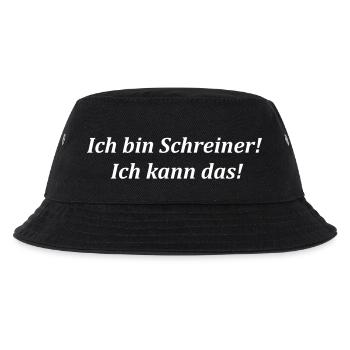 ich bin Schreiner! ich kann das! - Kinder Bucket Hat - Schwarz - Vorne