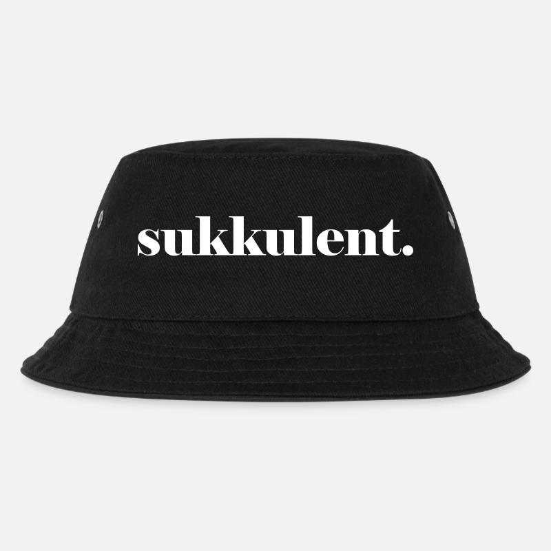 sukkulent. - Kinder Bucket Hat - Schwarz