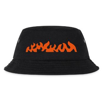 flames__f1 - Kids’ Bucket Hat - black - Front
