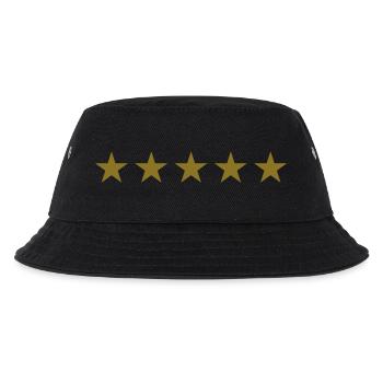 5 stars - Kids’ Bucket Hat - black - Front
