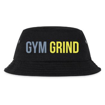 gym grind - Kinder Bucket Hat - Schwarz - Vorne