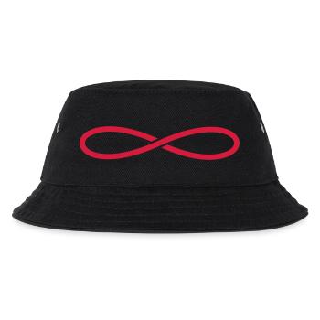 Symbol Unendlichkeit - Kinder Bucket Hat - Schwarz - Vorne