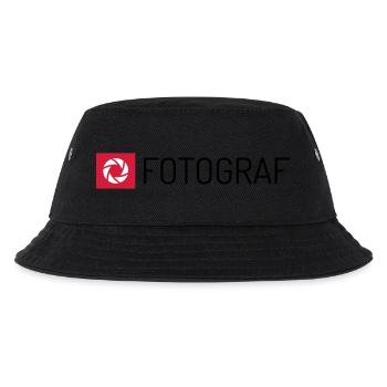 Fotograf - Kinder Bucket Hat - Schwarz - Vorne