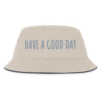 have a good day - Kinder Bucket Hat - Natur/Navy - Vorne