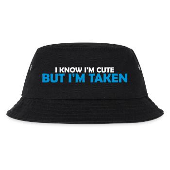 cute but taken quote - Kids’ Bucket Hat - black - Front