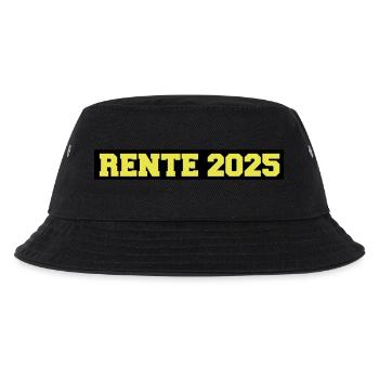 Rente 2025 - Kinder Bucket Hat - Schwarz - Vorne