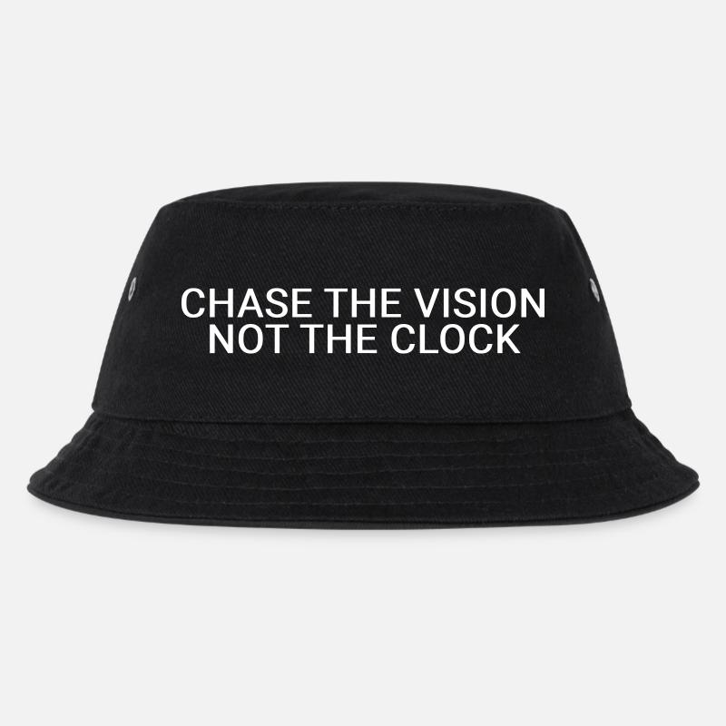 Chase the vision, not the clock - Kids’ Bucket Hat - black