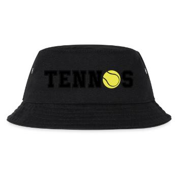 tennis - Kinder Bucket Hat - Schwarz - Vorne