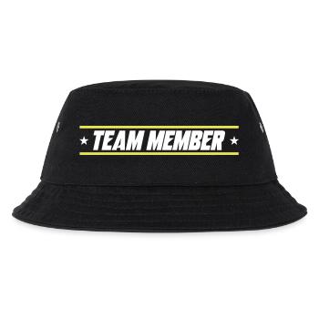 Team Mitglied - Kinder Bucket Hat - Schwarz - Vorne