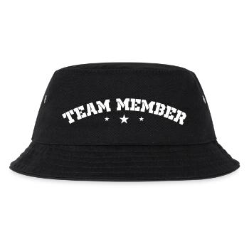 Team Mitglied - Kinder Bucket Hat - Schwarz - Vorne